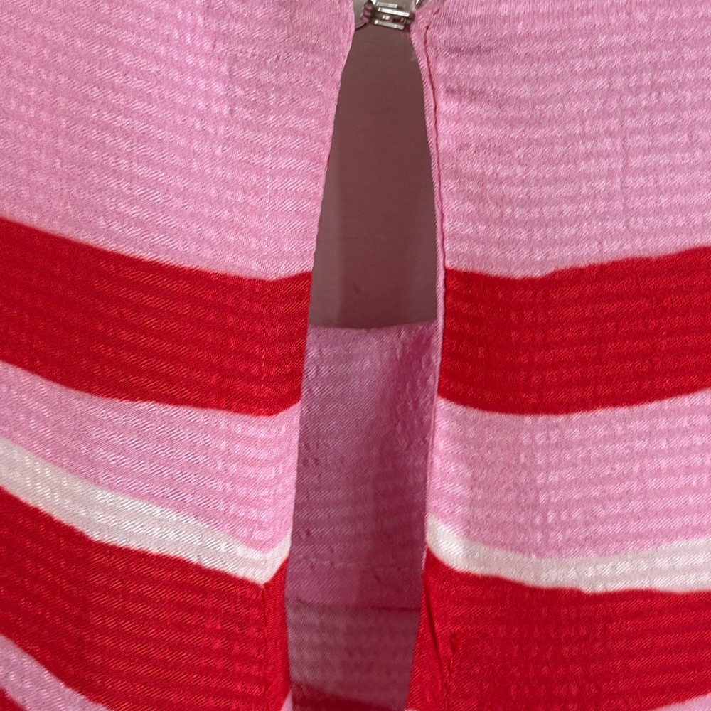 LA DoubleJ dress abstract Red and White Maxi Dress medium - Picture 7 of 7